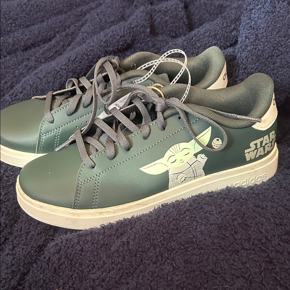 Adidas Kids Green Star Wars Sneakers